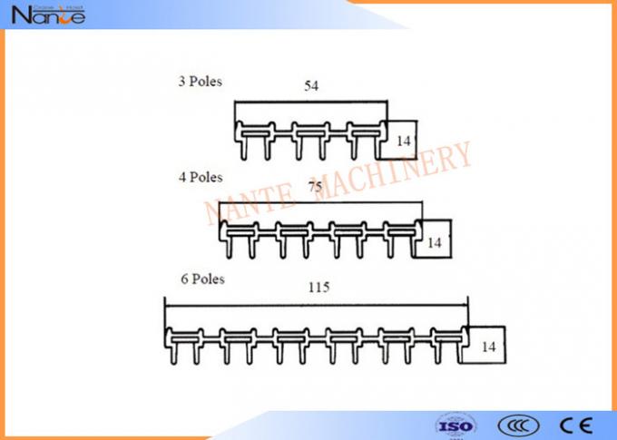 Sistema PVC 50A-120A di Antivari del conduttore del rame del sistema ferroviario del conduttore 0
