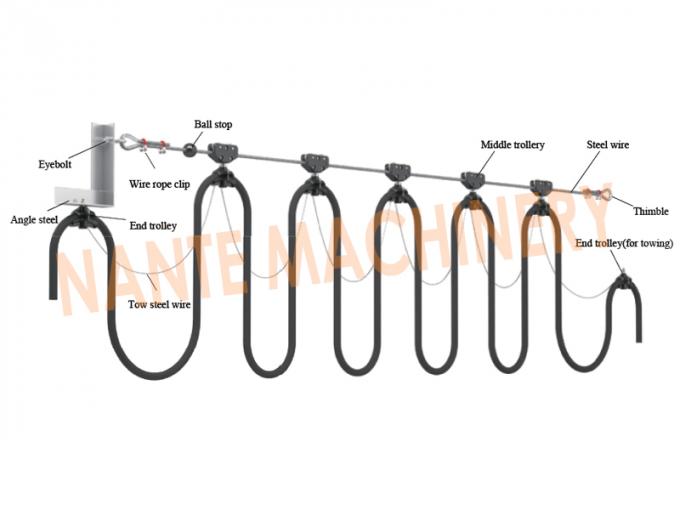 Accessori d'acciaio del festone del cavo costante e flessibile per il sistema di cavo del festone 0