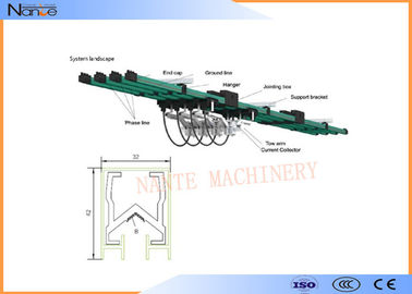 Multiple Supporting Bracket Crane Conductor Bar For Electric Hoists